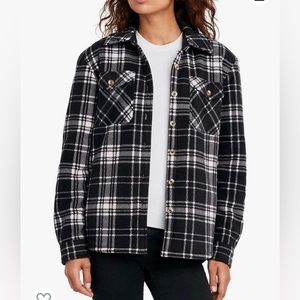 Sherpa lined fleece jacket